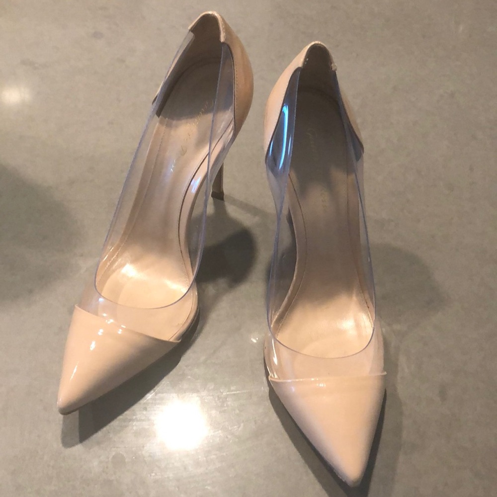 Gianvito Rossi Nude Plexi Pumps, US 9 🎉🎊💃🏽
